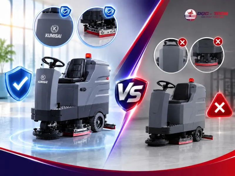 Phân biệt máy chà sàn thật giả: 6 dấu hiệu cần cảnh giác
